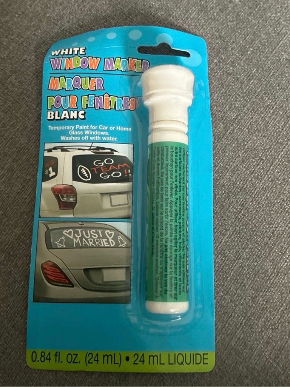 White Window Marker - Temporary Glass Paint for Home & Car